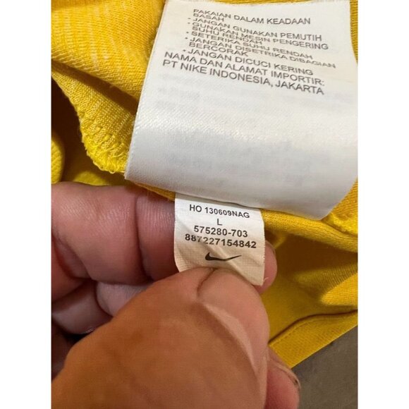 CBF Brazil Home Nike DRI-FIT Jersey Mens Large Yellow Short Sleeve. - Picture 10 of 15